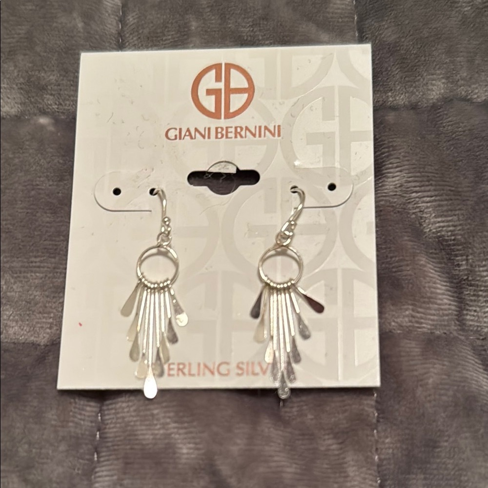 Giani Bernini Silver Paddle Drop Earrings